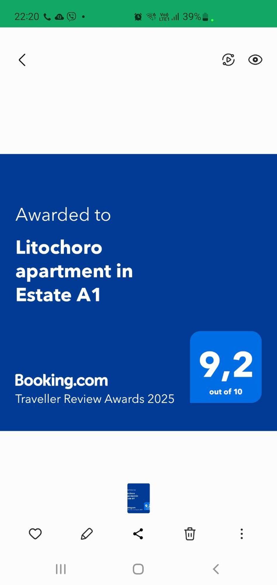 Litochoro Apartment In Estate A1 Bilik gambar